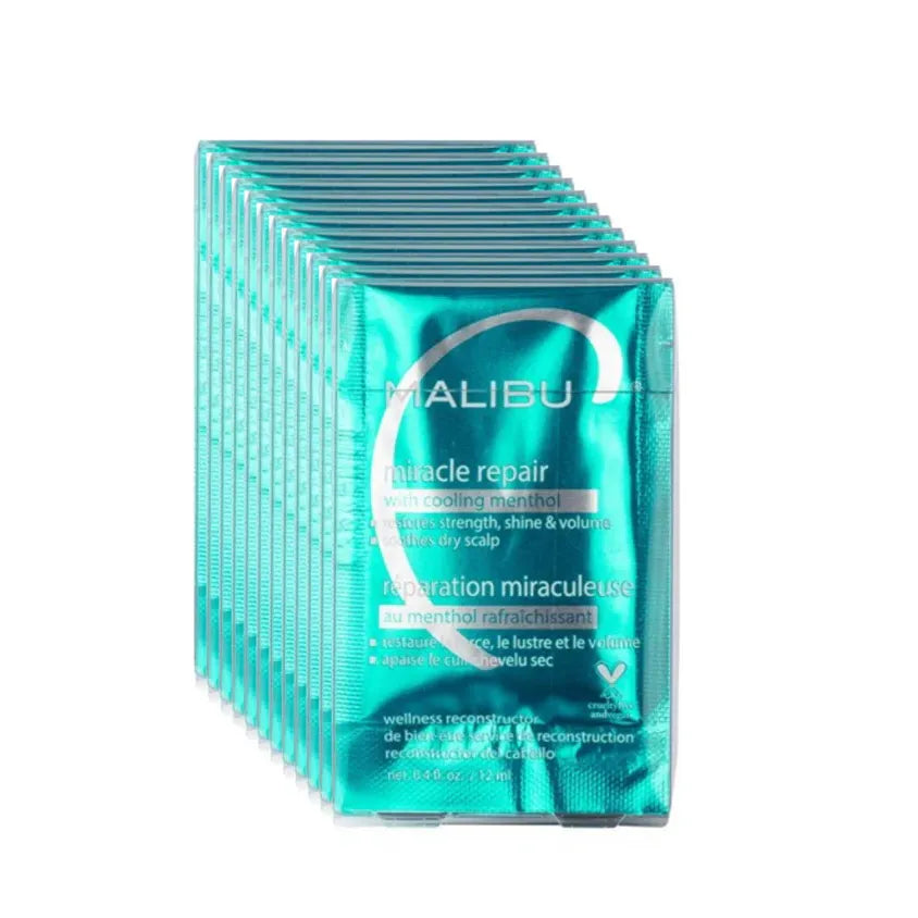 Malibu C Miracle Repair with Cooling Menthol 12pc - MV hair and beauty