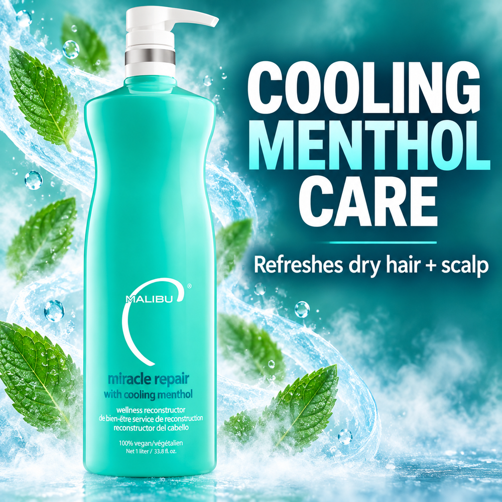 Malibu C Miracle Repair with Cooling Menthol - 1L benefit image 2