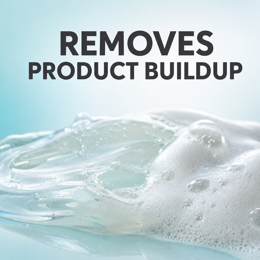 Malibu C Un-Do-Goo Shampoo benefit graphic for removing product buildup