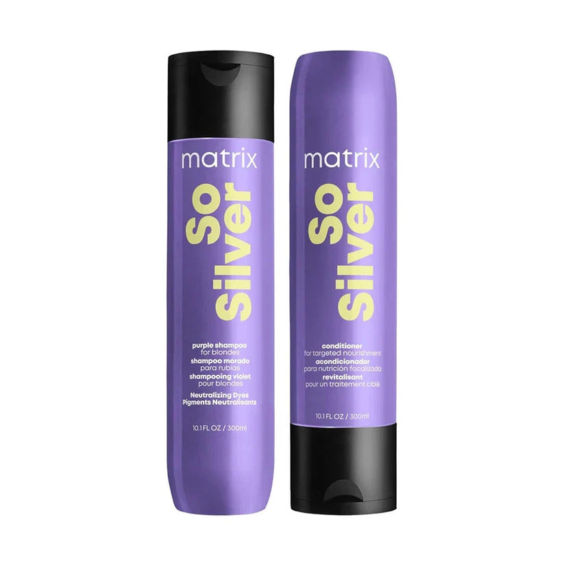 Matrix Total Results So Silver Duo Pack 300ml - MV hair and beauty