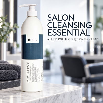 MUK Prepare Clarifying Shampoo one litre salon cleansing essential
