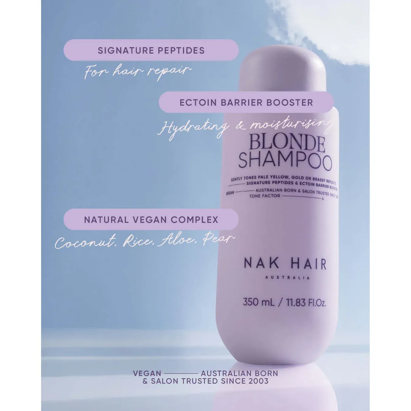 NAK Blonde Shampoo 1L - MV hair and beauty