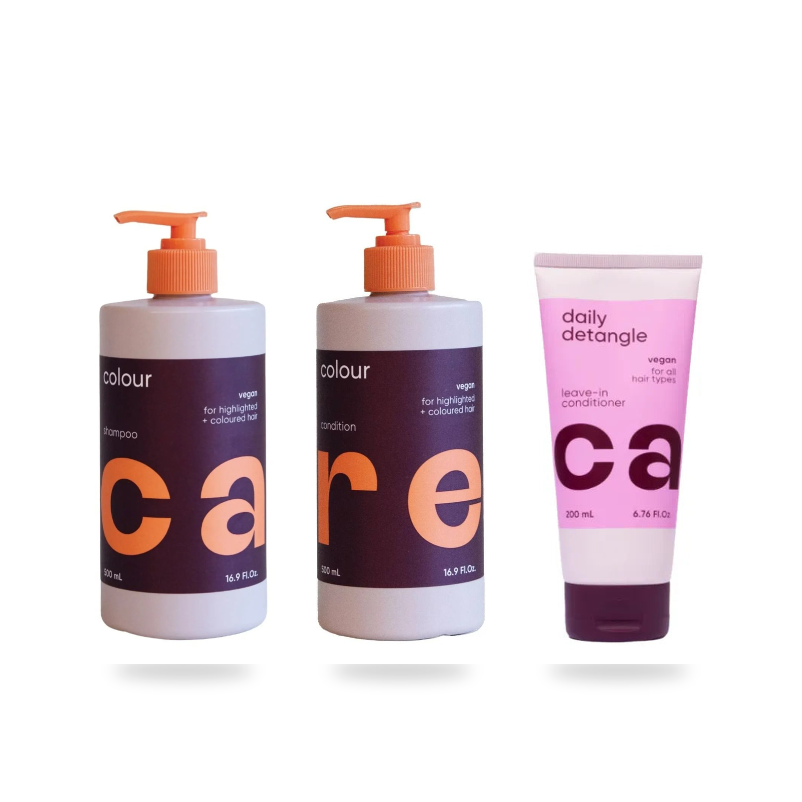 NAK CARE Colour Routine Trio on a white background