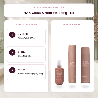 NAK finishing routine smooth shine and hold steps