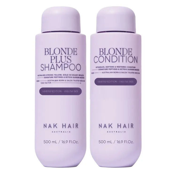 NAK Hair Limited Edition Blonde Plus Duo 500ml - MV hair and beauty
