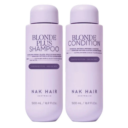 NAK Hair Limited Edition Blonde Plus Duo 500ml - MV hair and beauty