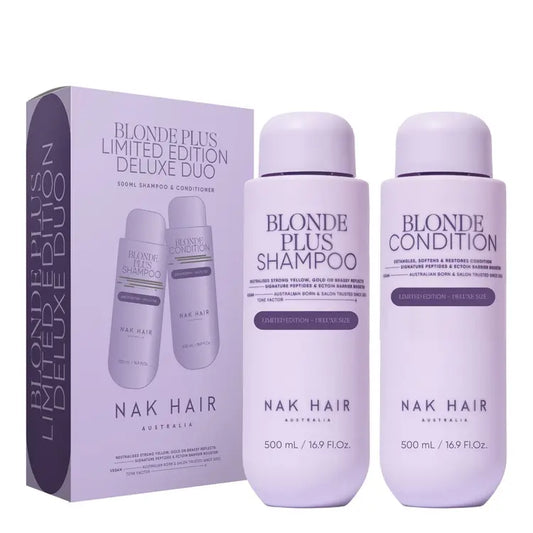 NAK Hair Limited Edition Blonde Plus Duo 500ml - MV hair and beauty