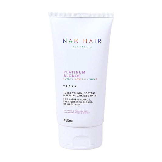 NAK Hair Platinum Blonde Anti-Yellow Treatment 150ml - MV hair and beauty