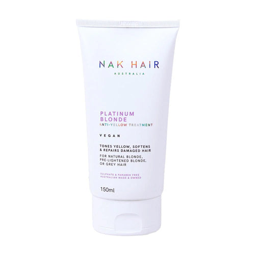 NAK Hair Platinum Blonde Anti-Yellow Treatment 150ml - MV hair and beauty