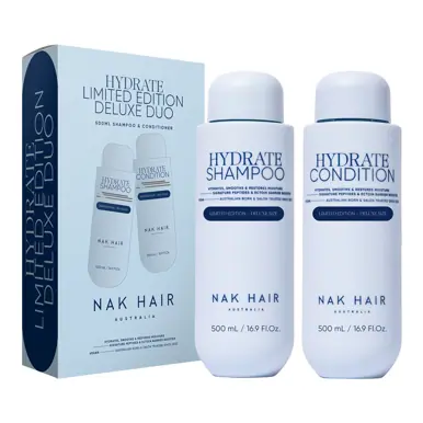 NAK Hydrate Shampoo and Conditioner Duo 500ml - MV hair and beauty