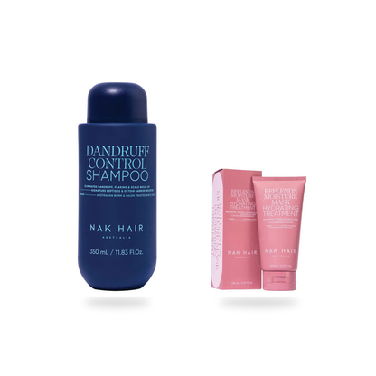 NAK Scalp Balance and Moisture Duo on a white background
