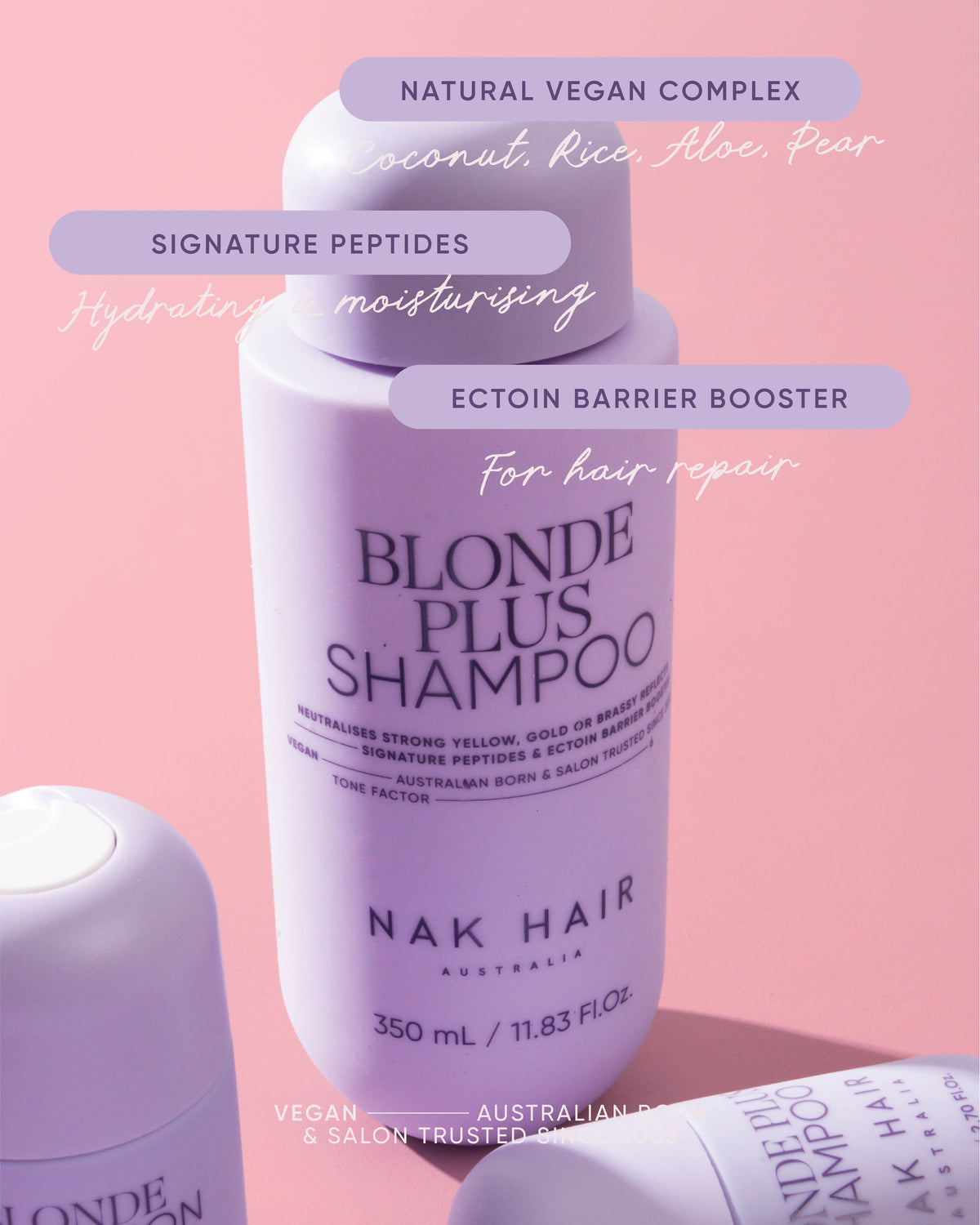 NAK Signature Blonde Plus Shampoo 350ml – product image
