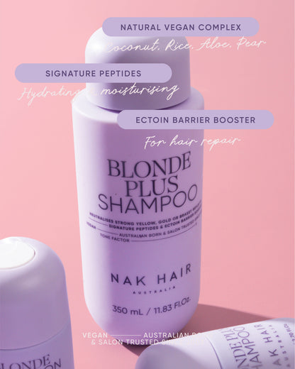 NAK Signature Blonde Plus Shampoo 350ml – product image