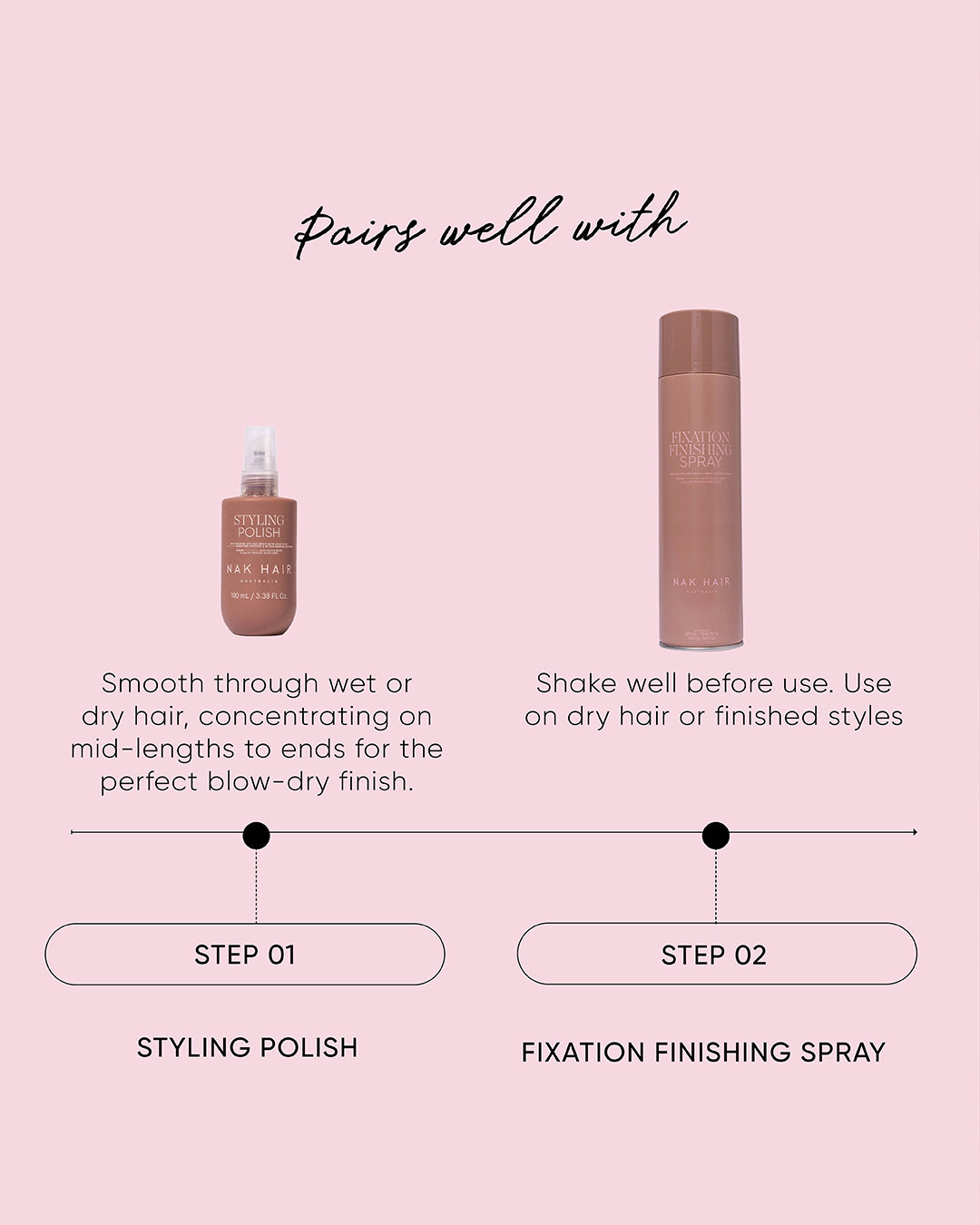 NAK Signature Fixation Finishing Spray 400g – product image