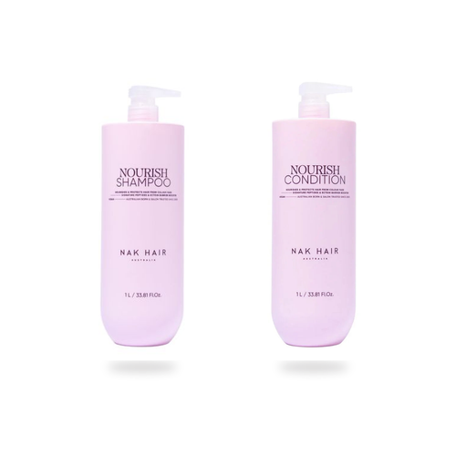 NAK Signature Nourish Salon Duo 1L on a white background