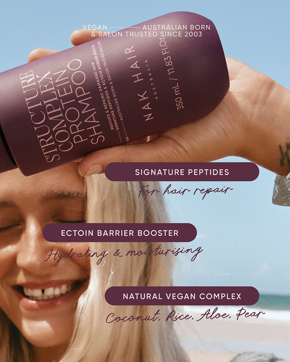 NAK Signature Structure Complex Protein Shampoo 350ml – product image