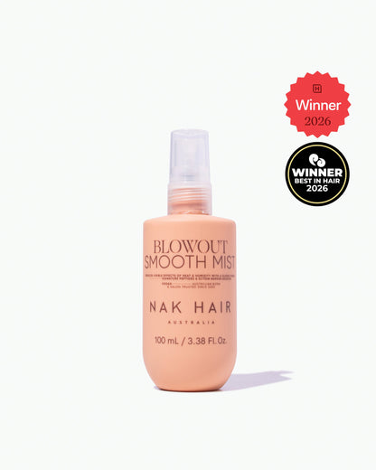 NAK Blowout Smooth Mist 100mL official product photo — component of Signature Hero Mini Duo 2026 (XBDMINI26)