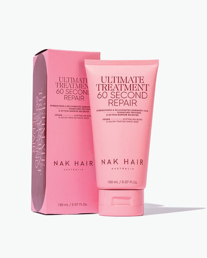 NAK Ultimate Treatment 60 Second Repair 150mL official product photo — component of Signature Volume Quad 2026 (XVQUAD26)