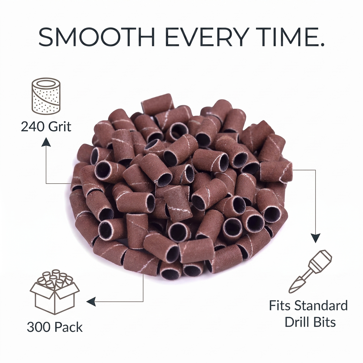 Nail Sanding Bands 240 Grit benefits