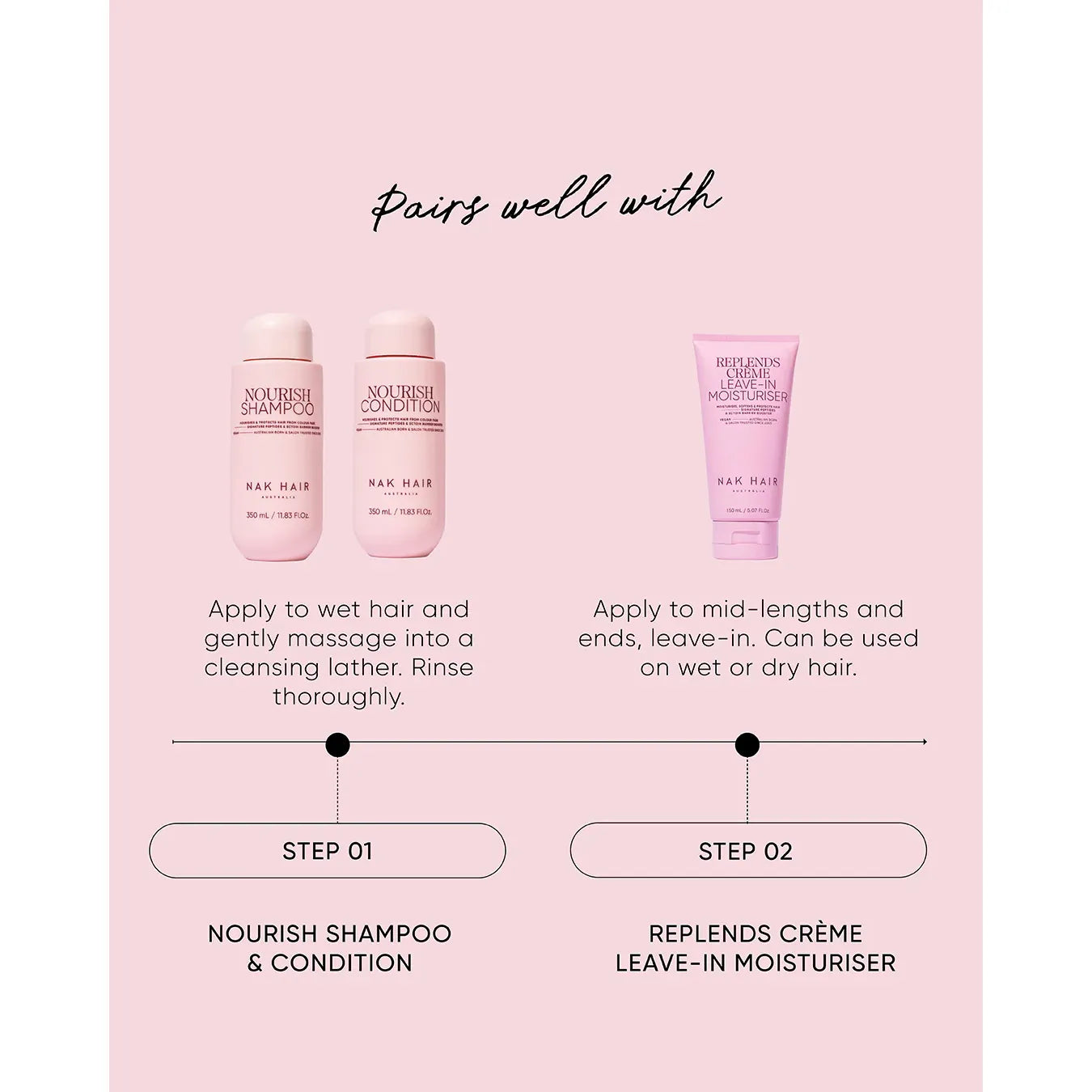 Nak Nourish Shampoo 1L - MV hair and beauty