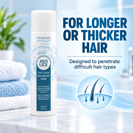 Natural Look Anti Lice and Nit Spray – for longer or thicker hair