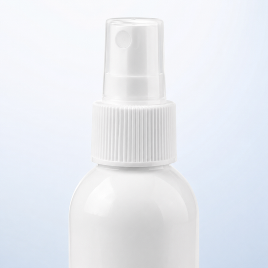 Natural Look Anti Lice Oil 100ml white pump and bottle shoulder detail