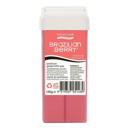 Natural Look Brazilian Berry Strip Wax - MV hair and beauty