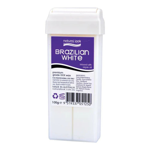 Natural Look Brazilian White Strip Wax 100g Cartridge