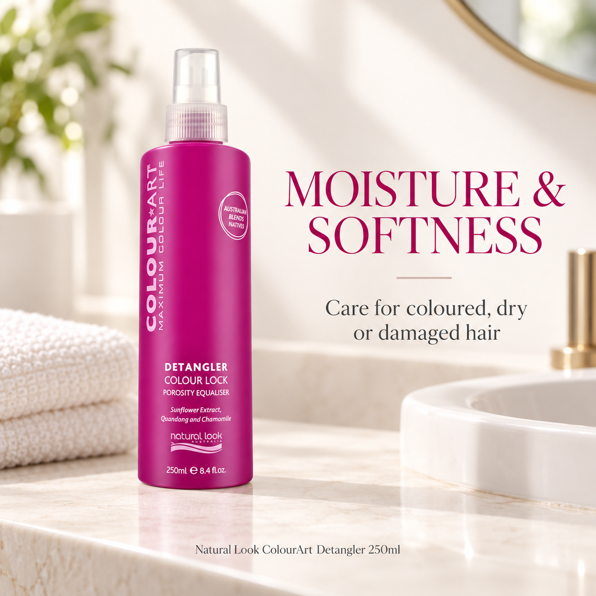 Natural Look Colour Art Detangler 250ml — MOISTURE & SOFTNESS