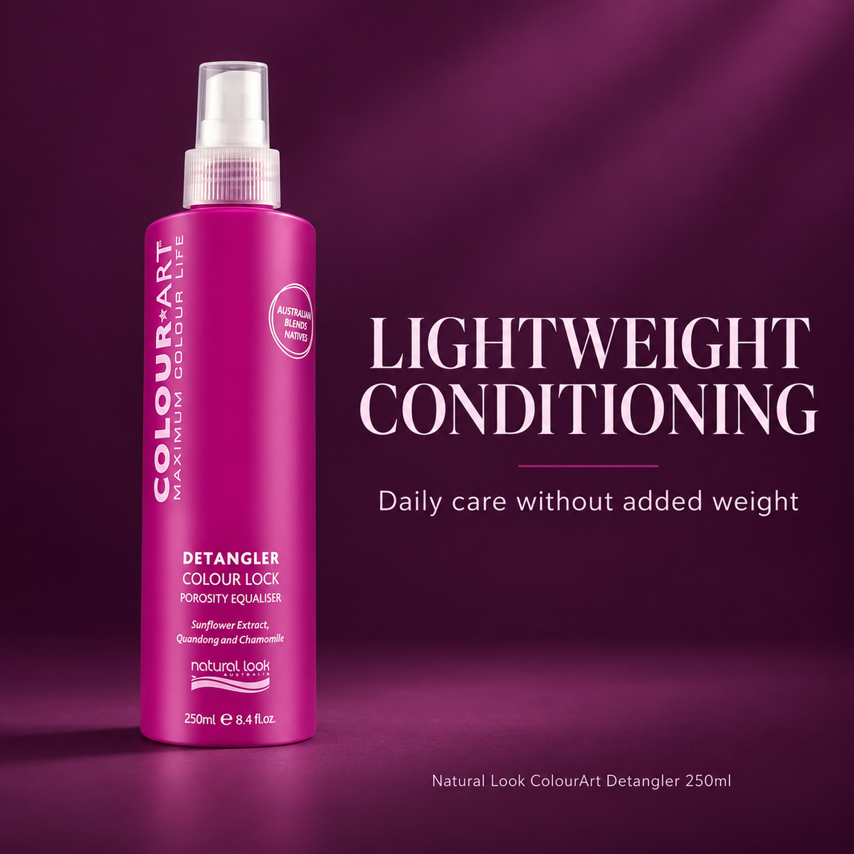Natural Look Colour Art Detangler 250ml — LIGHTWEIGHT CONDITIONING