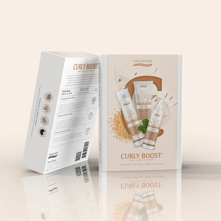 Natural Look Curly Boost Curly Hair Care Pack - MV hair and beauty