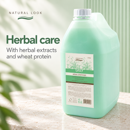 Natural Look Daily Herbal Conditioner 5 Litres – Herbal care. With herbal extracts and wheat protein