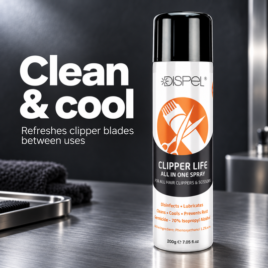 Natural Look Dispel Clipper Life Spray — Clean & cool — Refreshes clipper blades between uses