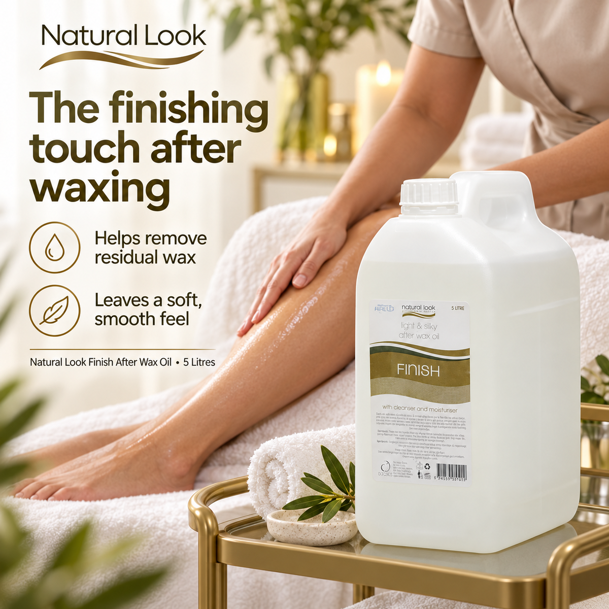 Natural Look Finish After Wax Oil 5 Litres - MV hair and beauty