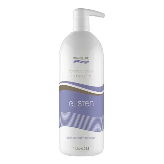 Natural Look Glisten Lavender Massage Oil 1L pump bottle