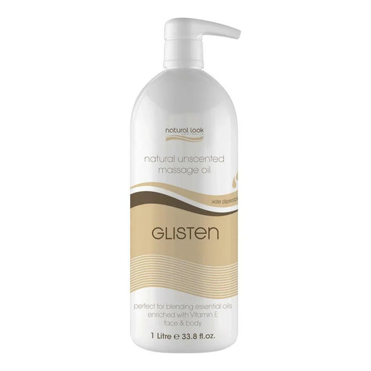 Natural Look Glisten Unscented Massage Oil 1L pump bottle