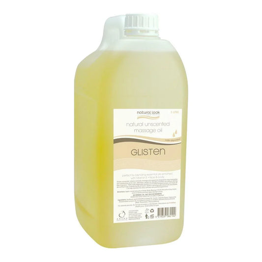 Natural Look Glisten Unscented Body Massage Oil 5 Litres