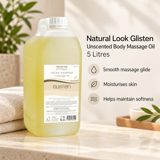 Natural Look Glisten Unscented Body Massage Oil 5 Litres - MV hair and beauty