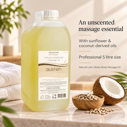 Natural Look Glisten Unscented Body Massage Oil 5 Litres - MV hair and beauty