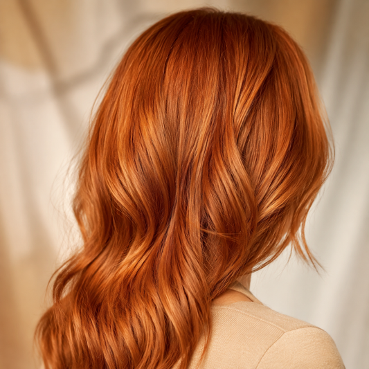 Natural Look Intense Copper Shampoo colour-refresh result on copper hair