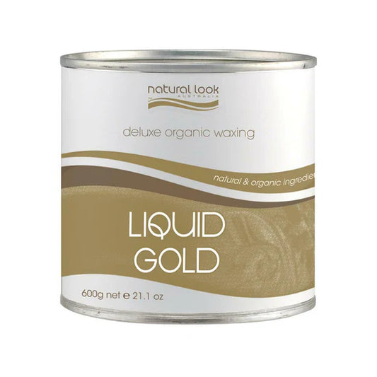 Natural Look Liquid Gold Strip Wax 600g tin front view