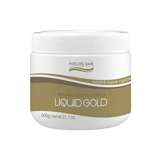 Natural Look Liquid Gold Strip Wax 600g tub front view
