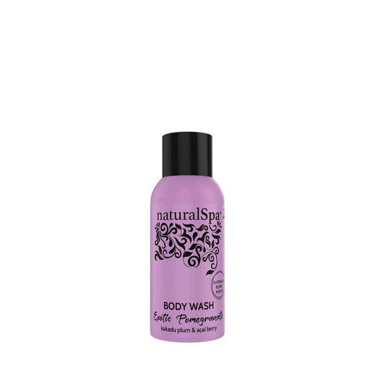 Natural Look NaturalSpa Exotic Pomegranate Body Wash 60ml bottle