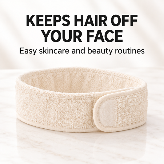Natural Look Skincare Bamboo Headband — Keeps hair off your face