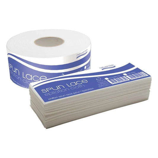 Natural Look white spun-lace epilation cloth roll