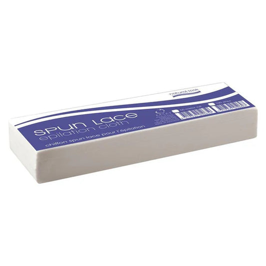 Natural Look Spun Lace White Epilation Cloth 100-pack
