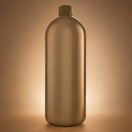 Back view of bronze Natural Look Summer Kiss 12% tanning mist bottle