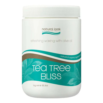 Natural Look Wax Refreshing Unisex Olive Oil Tea Tree Bliss - MV hair and beauty