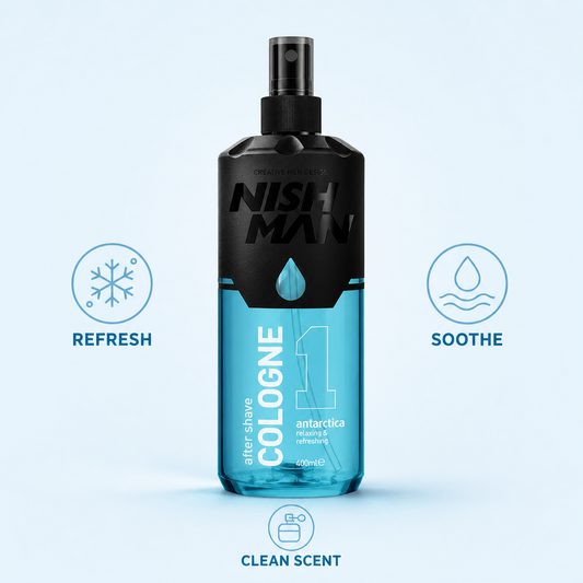 Nish Man After Shave Cologne Spray 400ml feature graphic