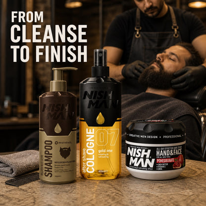 Nish Man Beard Grooming Trio - Lifestyle